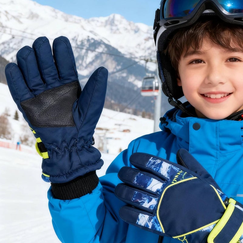 UTOWO Kids Winter Cold Weather Ski Gloves Boy-Girl Warm Windproof Snow Gloves for Snowboarding Sledding Cycling Toddler 3-6T - Image 5